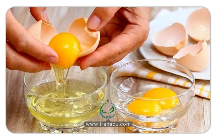 لیفت سینه با زرده تخم مرغ، ماست، روغن ویتامین E